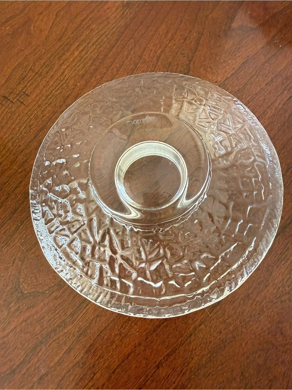 Orrefors crystal ice modern votive candle holder